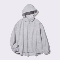 [ 국내 매장판 ] 유니클로 여성용 포켓터블UV PROTECTION파카 패턴 자외선 차단 바람막이 GRAY 461343