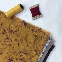 나염 폴리원단 플라워패턴 요루면파자마 의류원단 꽃 원단 소품만들기 패브릭원단 홈패브릭 4종, 요루, 아이