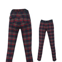 페라어스 여성용 타탄체크 모직 골프 바지 APBU8131FW0