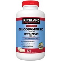 커클랜드시그니처 글루코사민 HCI 1500mg 및 MSM 1500mg 375정