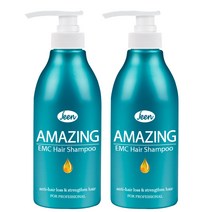 어메이징 EMC 약산성샴푸 비듬 두피 각질 지성 단백질 샴푸 500ml, 2개