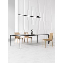 식탁겸책상 롱테이블 대형테이블 10인용식탁, 그레이 140x80x75cm