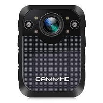 CAMMHD 바디 카메라 64GB 1296P 오디오 녹음 포함 경찰 휴대용 웨어러블 카메라 적외선 암시 루프 기록 움직임 검출 배속 재생 비밀번호 보호 법 집행 기관용 범죄 예방 D1