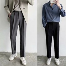 모비딕파워 [모비딕파워] 기모바지 남성항아리핏바지 하체비만바지 슬랙스 기모밴딩팬츠