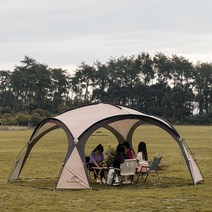 마운틴하이커 감성 돔 텐트 그늘막 쉘터 거실형 여름 스크린하우스, 개방형 스크린 돔쉘터 대형