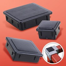 진열대 작업대 연결 조인트 사각 마감캡 파이프캡 DIY, 각파이프 마감캡 75 2개