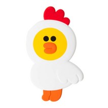 이파인스토리 치킨샐리 팬시 뷰티 펭고브라운 손 W5FD73E 거울 실리콘 디노브라운 브라운정글 해피브라운 피기브라운 미용 handmirror 거울, EF 펭고브라운