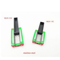 볼 베어링 니들 스몰 풀러 메탈 MGN7 MGN12 MGN15 MGN9 300 350 400 450 500 600 800mm 소형 선형 레일 슬라이드 1pcMGN9 가이드 1pc, [11] 600 with Block, [02] MGN7H