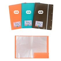 A3 클리어 화일북 파일북 포트폴리오 파일철 악보 케이스 투명 정리 서류 문서 홀더, 제품선택, 40매