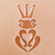 로스킨 18mm 스템프 불도장 각인(개구리), 1개