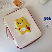 13인치노트북파우치 노트북가방 파우치 15인치 16인치 맥북가방 태블릿가방 귀여운 노트북 가방 아이패드, 01 Huang.Xiong_02 13 Inch