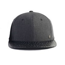 잔체크 배색 바이저 스냅백 모자 HN948