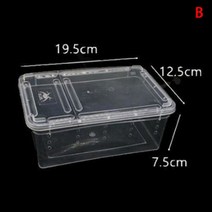비바리움 파충류 탱크 곤충 거미 거북이 도마뱀 아크릴 투명 사육 상자 뚜껑 애완 동물 제품 1 개, [02] B