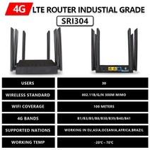 LTE 라우터 휴대용 무선 와이파이 OPTFOCUS SIM 라우터용 카드 슬롯 포함 장거리 대역 28 AB 4G 모뎀 3LAN 300Mbps, 111760