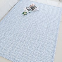시원한 요패드 스프레드 인견 이불패드 침대패드 (Q), 아루블루
