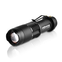 몬스터라이트 포켓 ML2200PK LED 줌 후레쉬라이트 1200루멘, 포켓단품