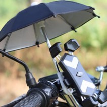 스마트폰 미니 우산 오토바이 자전거 자외선 햇빛 비오는날 배달대행 방수 거치대, 위장