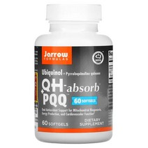 Jarrow Formulas Ubiquinol QH-Absorb+PQQ 자로우 포뮬러스 유비퀴놀 QH-앱솔브+PQQ 60 소프트젤