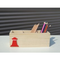 에셀나무 목공체험 우드 세칸 연필꽂이 DIY KIT