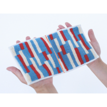 [노포장] 일본 손수건 남자 여성 손수건 이마바리 타올 IMABARI, 핑크  X 피치사선