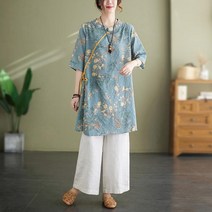 생활한복 중년 법복 퓨전 개량 절복 엄마옷 투피스 세트 T15