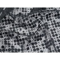 패브릭제이 대폭 땡땡이 방울방울 번아웃 패브릭 원단 FJ-259