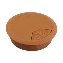 데스크 전선 마감 캡 구멍 마개 커버 덮개 홀캡 책상 ABS 50mm 연갈색