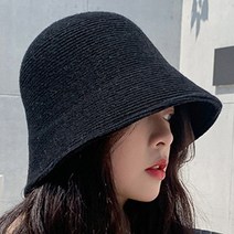 데이즈원 여성 벙거지모자 니트 겨울 버킷햇 여자모자