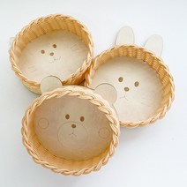 td토단 중고등 라탄 귀요미 동물 바구니만들기-1인용 라탄바구니, 토끼