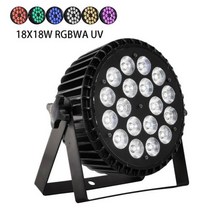페인트 믹서 Stage Par Light 18x18w RGBWA UV 6in1 알루미늄 Full Color Wall Wash LED 18x12w RGBW 4in1, RGBWA UV+미국 플러그