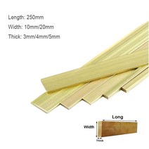황동판 구리판 적동판 1pcs 황동 플랫 바 플레이트 스트립 길이 250mm diy, 5x20x250mm