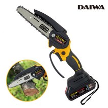 [당일발송]충전 미니 체인톱 한손 충전식전기톱 마끼다 배터리호환 다이와, DCS-150M(본체+배터리1개+충전기+외7종)