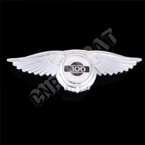 사이드월 라운지쉘터 레이어닝 카라반1pc Angel Wing 300 3D Logo Car Front Hood Emblem Badge Decal Sti, 한개옵션0