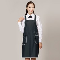 AH1990 곤색레자앞치마-단면방수/우레탄/양면방수/시장앞치마/시장/정육점/우레탄방수/봉사활동/단체/식당/캠페인/수산시장/농산물시장/상인앞치마