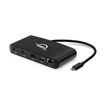 OWC Thunderbolt 3 미니 Dock 듀얼 4K HDMI USB 앤 기가비트 이더넷 통합 7.2인치 케이블 OWCTB3MDK5P