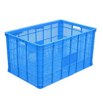 사과박스 배 플라스틱 상자 계육 의류 물류 대형 화물, 580 바스켓 외경 600x410x310파란색