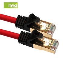 (NEXI) S-STP CAT.7 다이렉트 10G속도 랜케이블 30cm ~ 30m 연선구조 금도금쉴드플러그 이중차폐, 30m[NX164]