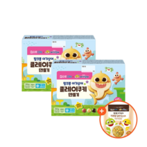 [집으로ON] 핑크퐁 아기상어 클레이쿠키 만들기 250g x 2개+카레닭안심 어린이 볶음밥 180g 증정