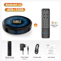 안드로이드셋탑 안드로이드tv 박스 tv셋톱박스 신제품 HK1RBOX W2 스마트 Tv 박스 안드로이드 11 Amlogic S, 08 4G 32G MT1_01 미국 플러그