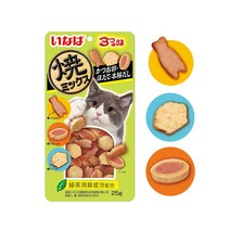 이나바 챠오츄르 야끼믹스 25g 고양이간식, 가다랑어포+가리비+정어리스프