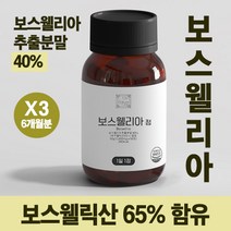 이상한약방 보스웰리아 정 180캡슐 6개월분 보스웰릭산 무릎 관절, 60캡슐, 3병