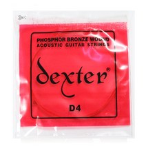 (지엠뮤직_통기타줄) Dexter 덱스터통기타 낱현4번줄 D-4 (4번줄) string 낱줄 스트링, 단품