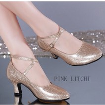 [PINK LITCHI]여성 댄스 슈즈 라틴 댄스화 모던댄스 신발 bb2 zhuo1015, 225, 블랙A-3.5CM