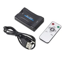 비디오테이프 변환 비디오 테이프 USB 플레이어 동영상 파일 새로운 1080p vga to scart 오디오 기 어댑터 디지털 오디오 tv 신호 기(원격 제어 포함), vga 케이블 아님