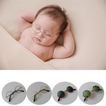 아기 사진 소품 선글래스 아기 소품 안경 스튜디오 유아 사진 소품 사진 아기 액세서리 아기 촬영 사진|신생아 사진|, 단일, 1개, 금