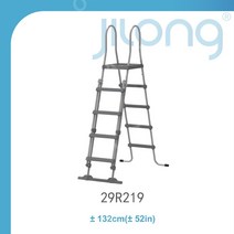 풀장 사다리 양면 튜브 수영장, 132cm52인치 안전대추가, 1개