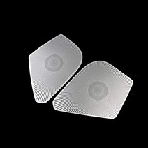 Justautotrim Original Silver Matching and Black anodizing Pair Doors Speaker Cover molding Cover Tri, 1