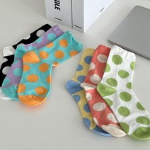 여자양말 땡땡이 도트무늬 중목양말 귀여운양말 socks 키키야삭스