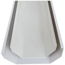지붕물받이 처마물받이 판넬 홈통 빗물길 배수 PVC, 처마160mm  길이1m 두께2.0mm
