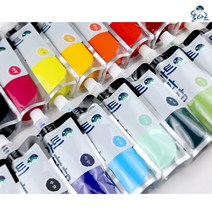 율아트 민화물감 대용량 100ml 한국화 분채 물감, 9.산호
